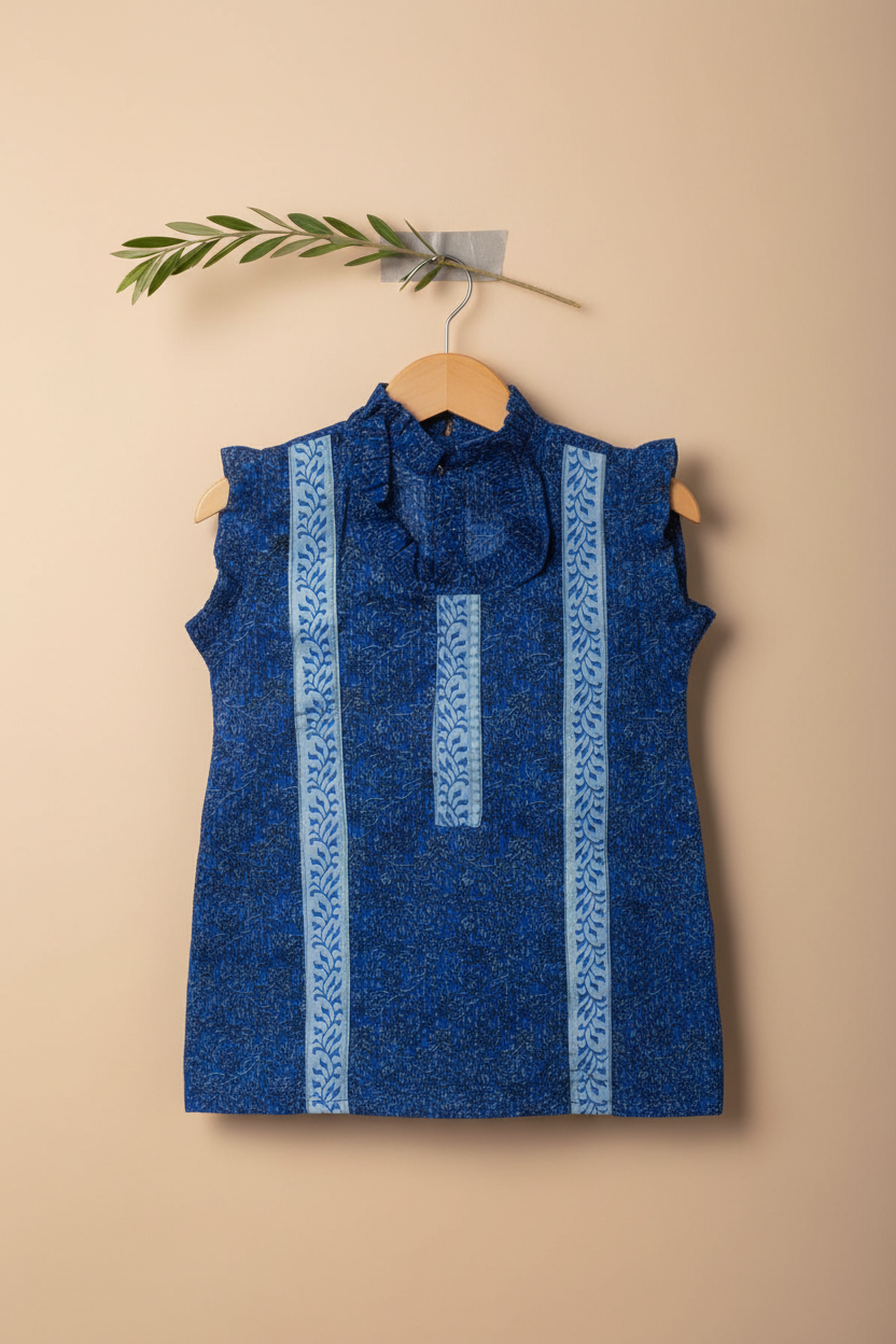 Girls Blue Top and Pants Set | Kids Dress Online Pakistan
