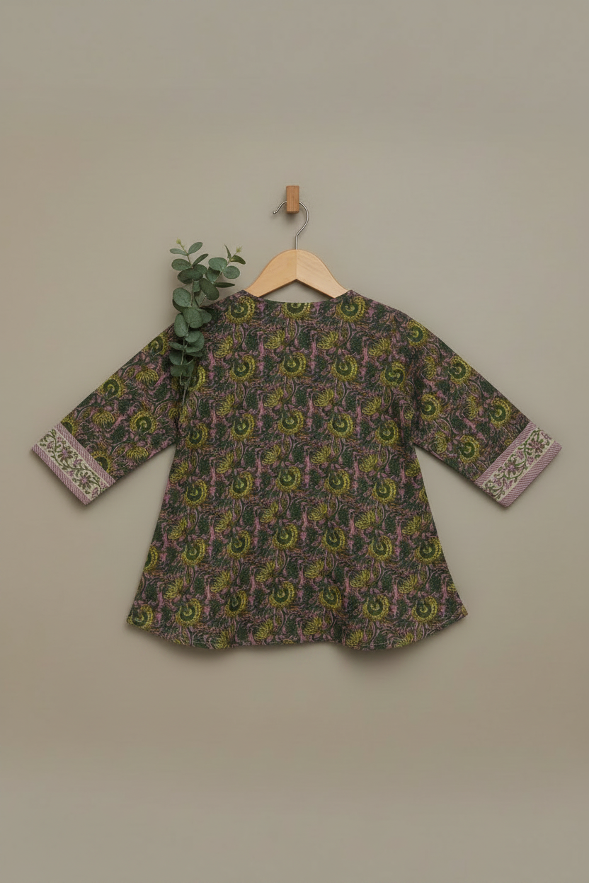Girls Green Kurta and Pants Set | Buy Online Pakistan