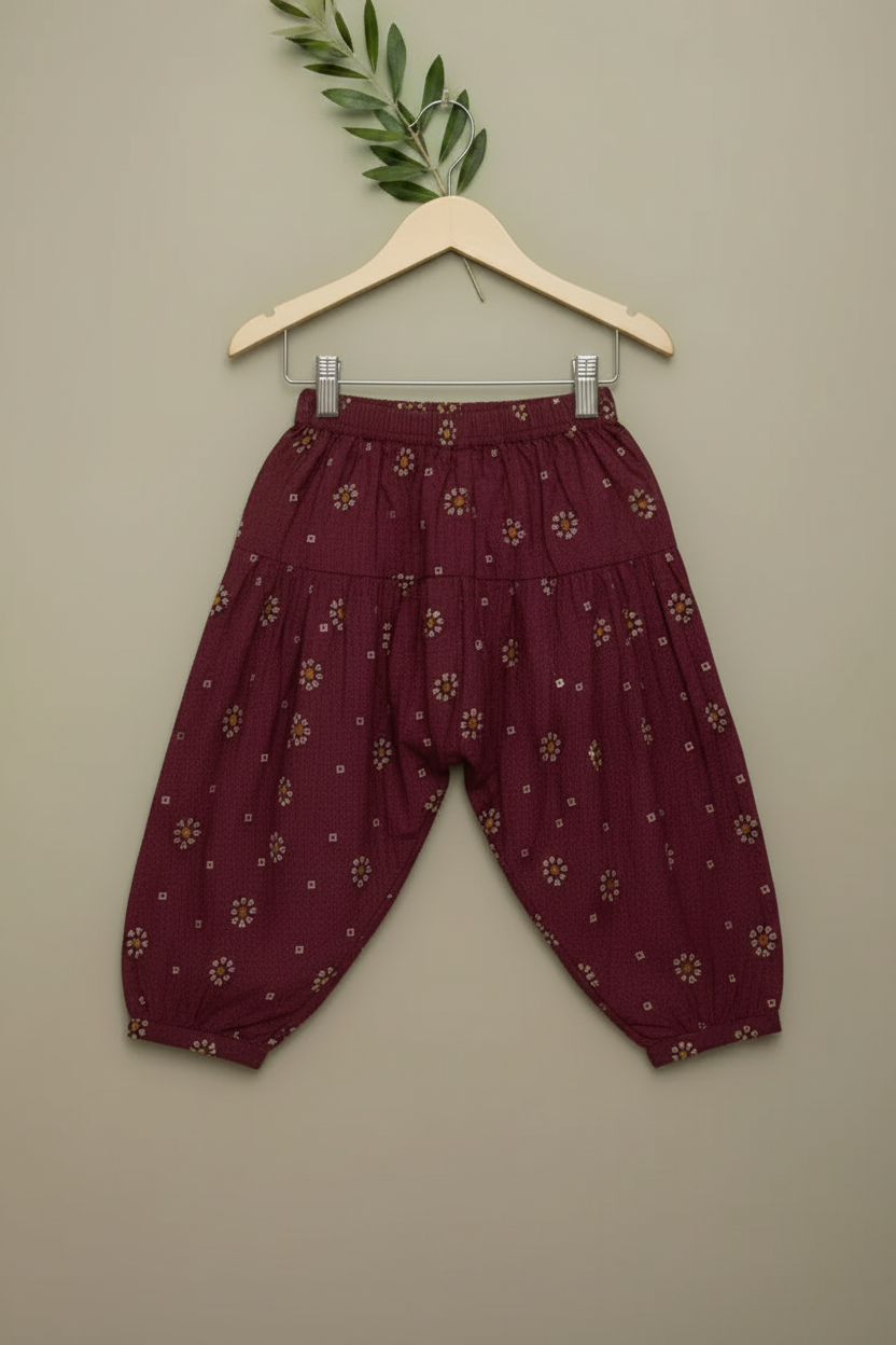 Baby Girls Maroon Frock Set | Buy Online Pakistan