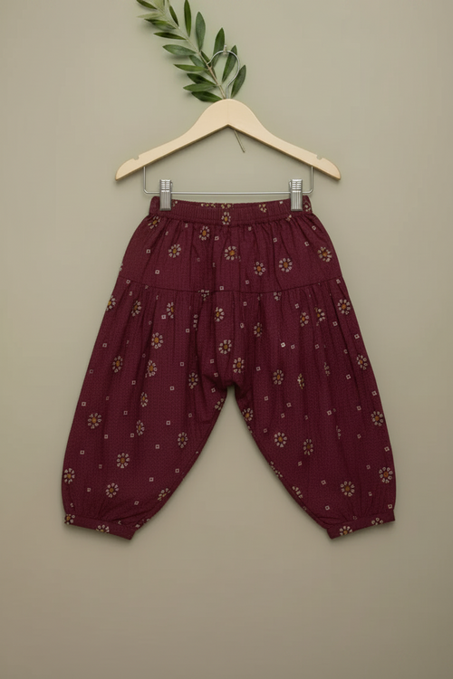 Baby Girls Maroon Frock Set | Buy Online Pakistan