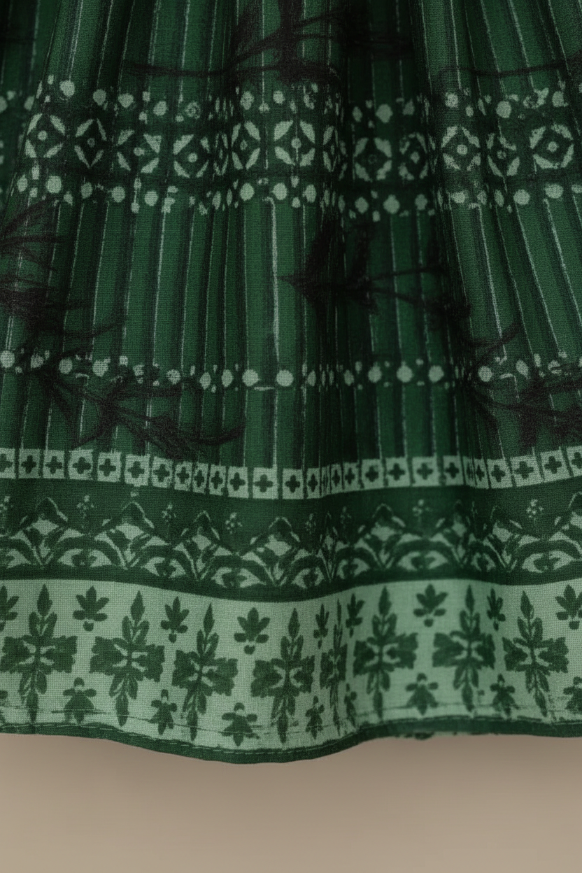 Baby Girls Green Frock | Kids Dress Online Pakistan
