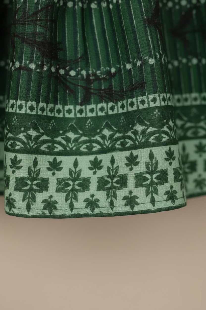 Baby Girls Green Frock | Kids Dress Online Pakistan