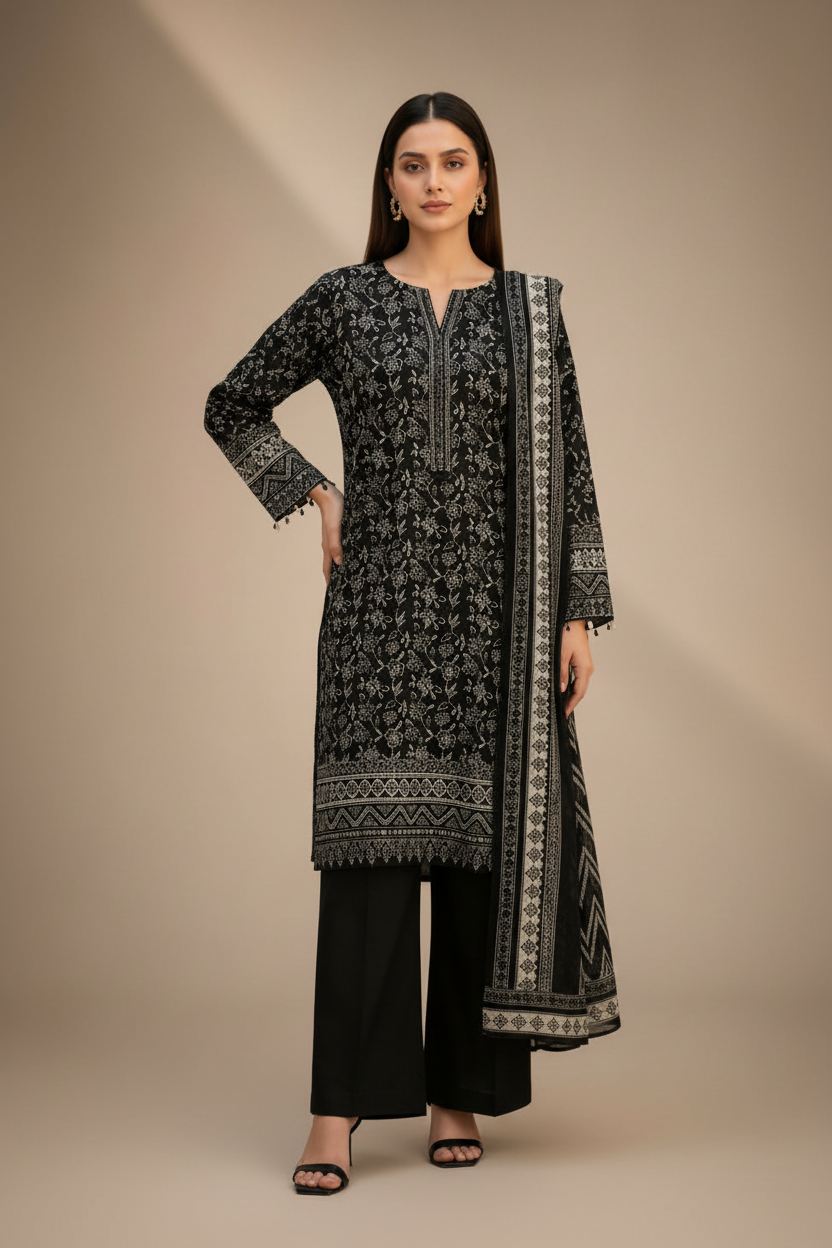 Printed Shalwar Kameez 3 Piece for Women | Buy Online Pakistan