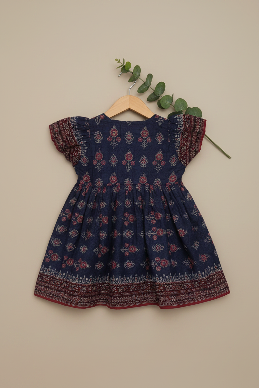 Girls Blue Frock | Kids Dress Online Pakistan