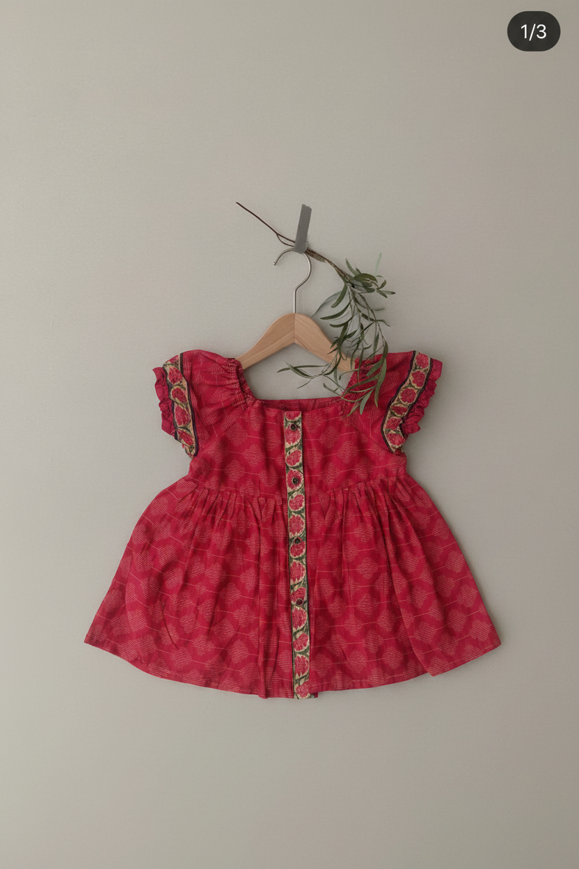 Baby Girls Red Top and Shorts Set | Buy Online Pakistan