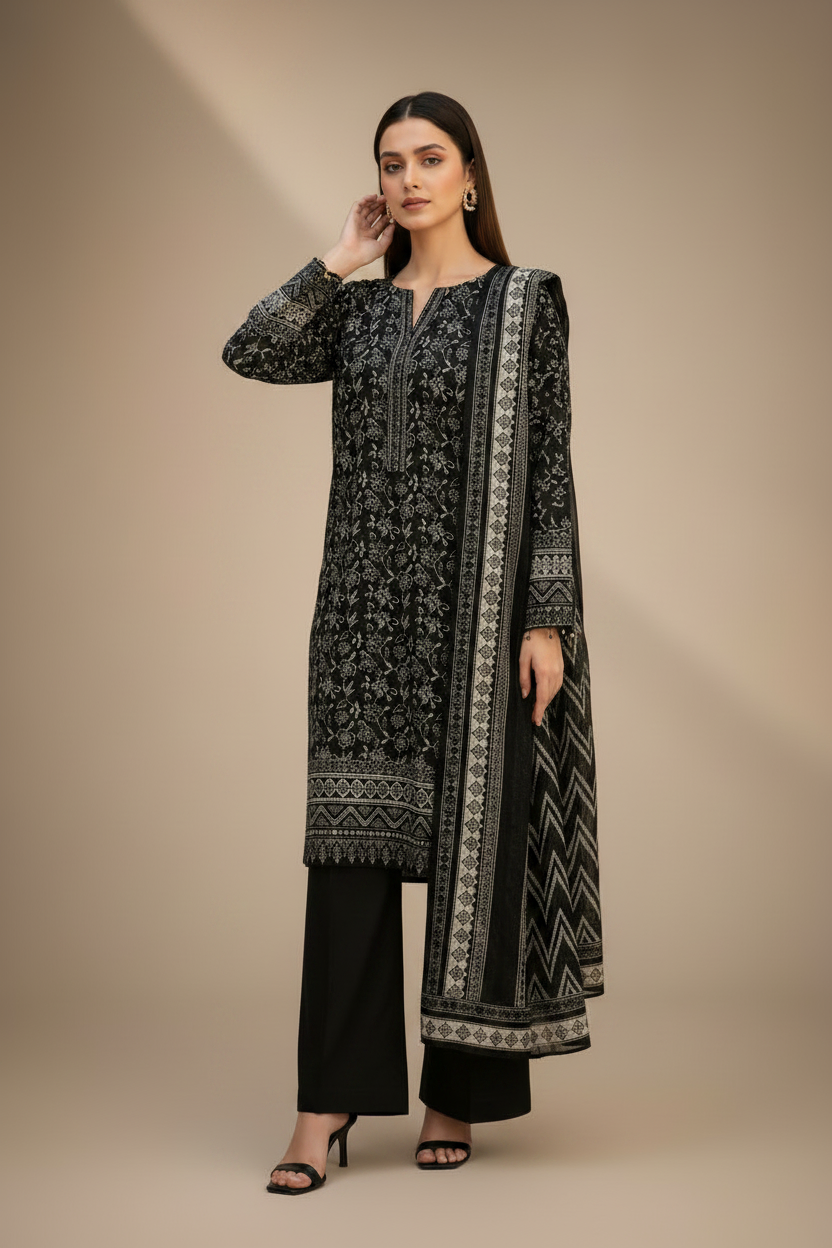 Printed Shalwar Kameez 3 Piece for Women | Buy Online Pakistan