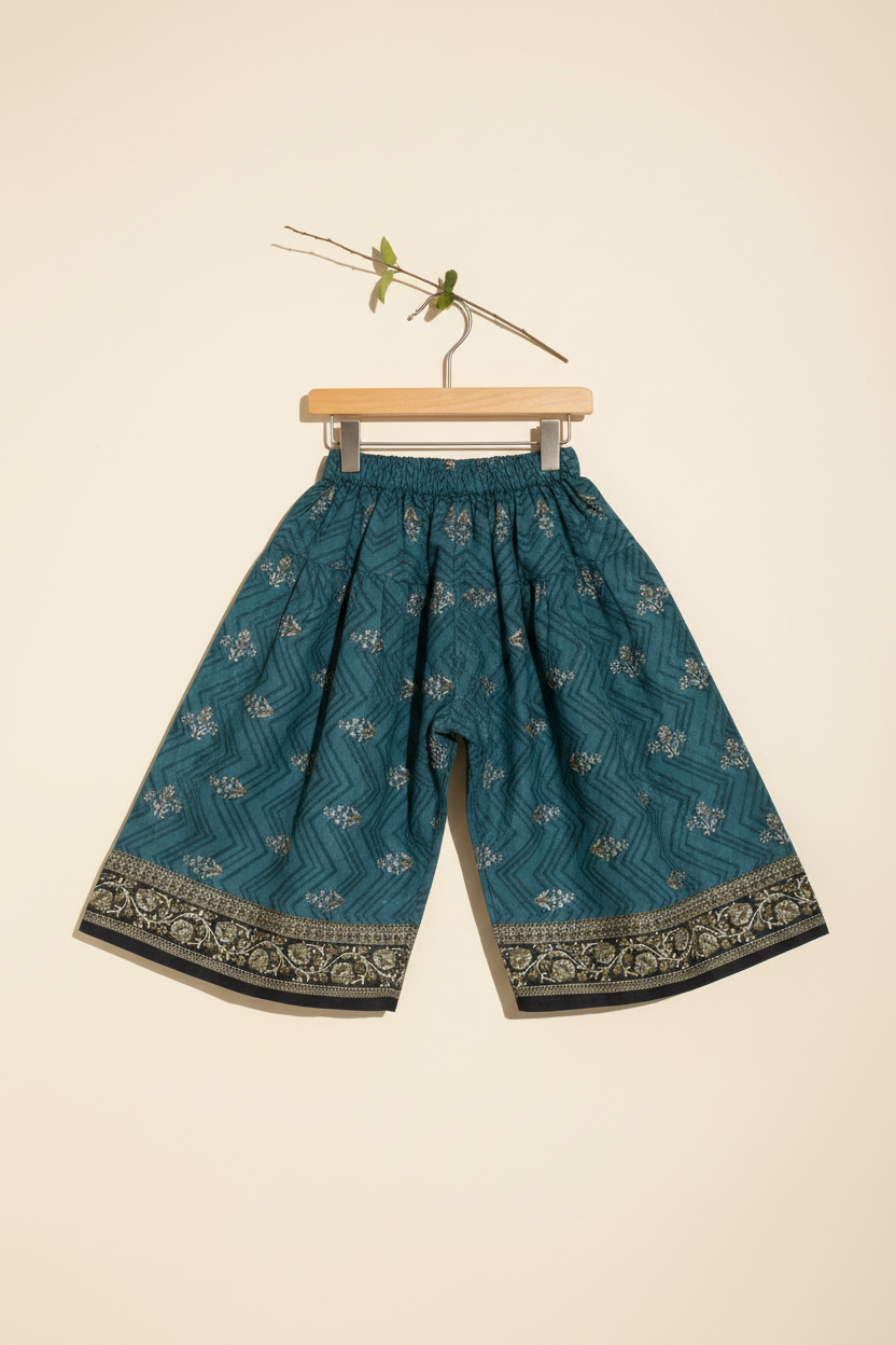 Girls Green Top and Palazzo Set | Buy Online Pakistan